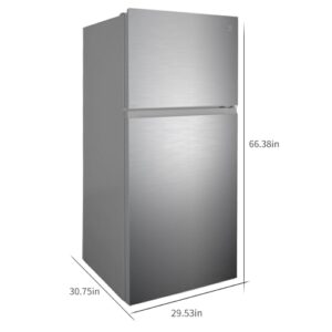 Kenmore 30 in. 18.1 cu. ft. Capacity Refrigerator/Freezer with Adjustable Glass Shelving, Humidity Control Crispers, Ice Maker, ENERGY STAR Certified, Fingerprint Resistant Stainless Steel