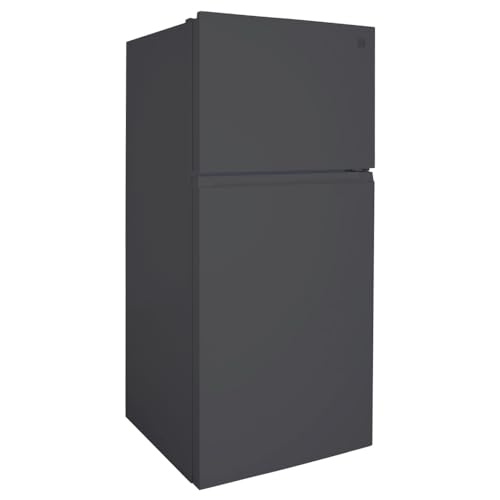 Kenmore 30 in. 18.1 cu. ft. Capacity Refrigerator/Freezer with Adjustable Glass Shelving, Humidity Control Crispers, Ice Maker, ENERGY STAR Certified, Black