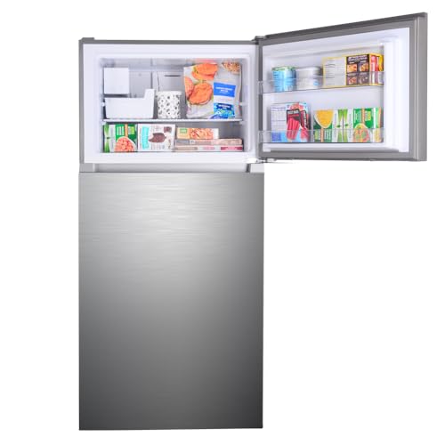 Kenmore 30 in. 18.1 cu. ft. Capacity Refrigerator/Freezer with Adjustable Glass Shelving, Humidity Control Crispers, Ice Maker, ENERGY STAR Certified, Fingerprint Resistant Stainless Steel