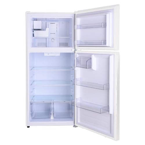 Kenmore 30 in. 18.1 cu. ft. Capacity Refrigerator/Freezer with Adjustable Glass Shelving, Humidity Control Crispers, Ice Maker, ENERGY STAR Certified, White