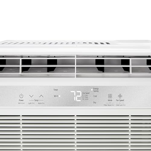 LG LW6024RSMX Window Air Conditioner, Wi-Fi Enabled w/Remote, for Small Room (260 Sq.Ft.), Quiet Operation, 115V, 6,000 BTU, White