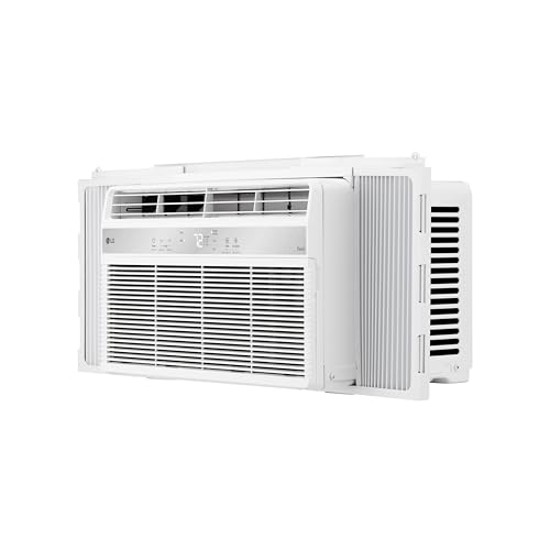 LG LW6024RSMX Window Air Conditioner, Wi-Fi Enabled w/Remote, for Small Room (260 Sq.Ft.), Quiet Operation, 115V, 6,000 BTU, White