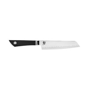 shun sora 6.5" master utility knife, handcrafted japanese kitchen knife, vg10 steel edge and 420j stainless steel blade, balanced handle, precision and sharpness for professional and home chefs