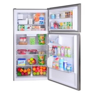 Kenmore 30 in. 18.1 cu. ft. Capacity Refrigerator/Freezer with Adjustable Glass Shelving, Humidity Control Crispers, Ice Maker, ENERGY STAR Certified, Fingerprint Resistant Stainless Steel