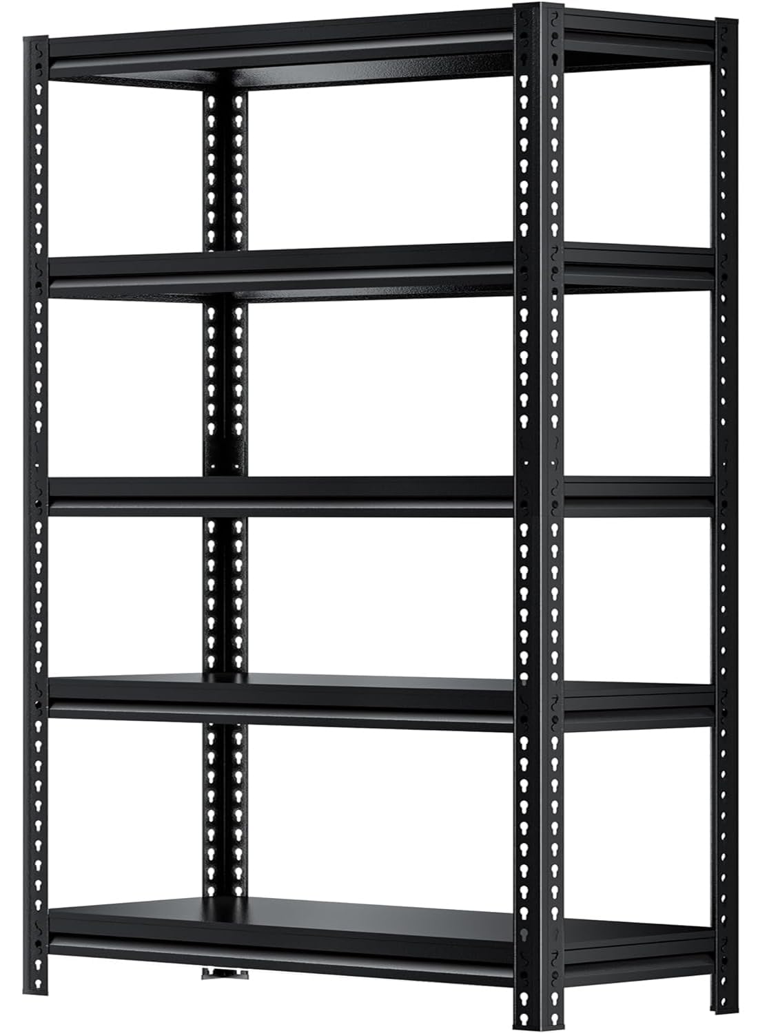 Kilyssa 72" H Garage Shelving Heavy Duty Storage Shelves Loads 2000 LBS, Adjustable 5 Tier Shelving Units Metal Shelves Storage Rack Shelf for Garage,Warehouse,Basement 31.5"W x 15.7"D x 72"H, Black