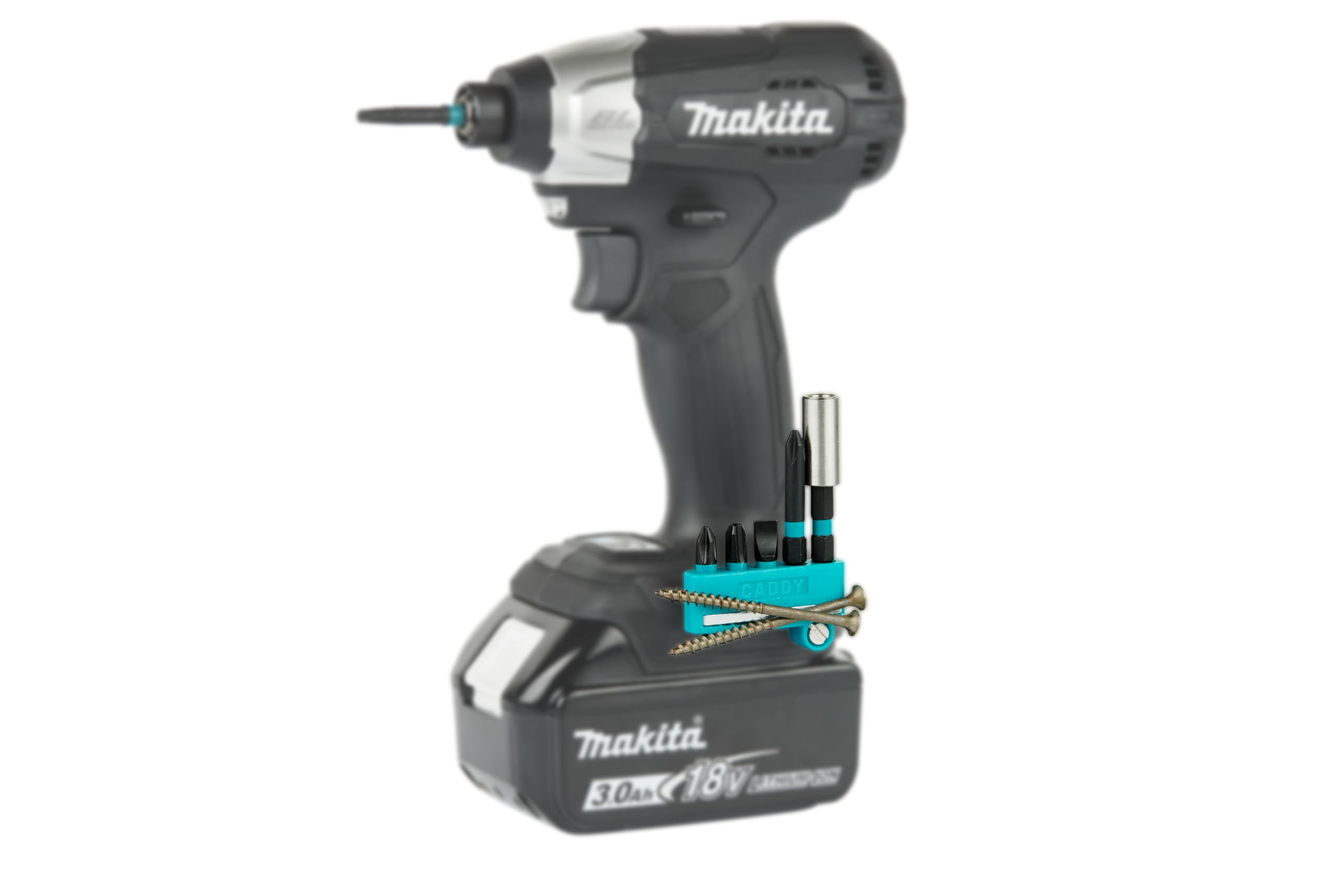 Caddy Fits Makita | 2-Pack | Magnetic Drill Bit Holder - Cordless Tools, Impact Drivers, Cordless Drill - Fits Both Left and Right Side of Driver - Hold 5 Bits Easily