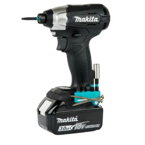 Caddy Fits Makita | 2-Pack | Magnetic Drill Bit Holder - Cordless Tools, Impact Drivers, Cordless Drill - Fits Both Left and Right Side of Driver - Hold 5 Bits Easily