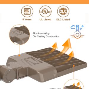 ADUB 320W LED Parking Lot Light, UL Listed LED Shoebox Street Light, LED Linear High Bay Light 150W 22500 LM