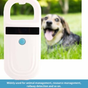 Microchip Reader, Pet Microchip Scanner with 0.91 Inch High Brightness OLED Display, Universal Handheld Animal Chip Reader, Pet ID Microchip Scanner, for Animal Tracking