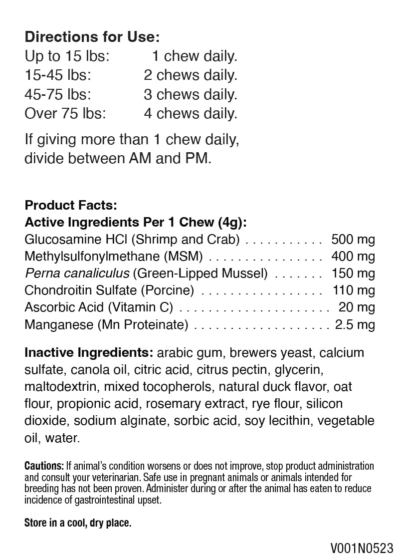 Purity Products Dog Hip and Joint Advanced Support Chews MSM, Glucosamine, Chondroitin & Perna (Green-Lipped Mussel) - Supports Canine Cartilage Health, Mobility, Flexibility & Comfort - 60 Chews