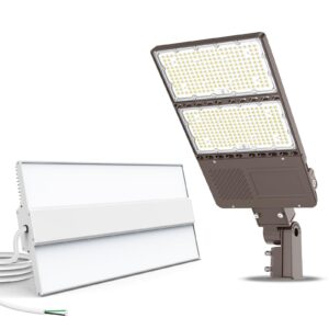 adub 240w led parking lot light with photocell, led linear high bay light 150w 22500lm,