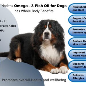 Fish Oil for Dogs Natural Omega 3 Fish Oil Liquid - Dog Skin & Coat Supplement - Dog Fish Oil Supplement for Shedding, Allergy & Itch Relief - Omega 3 Fish Oil Dogs Joints, Immune Support & Digestion