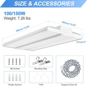 ADUB 320W LED Parking Lot Light, UL Listed LED Shoebox Street Light, LED Linear High Bay Light 150W 22500 LM