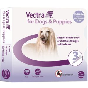 vectra® for dogs & puppies flea treatment & prevention for large dogs (56-100 lbs.) 3-month supply