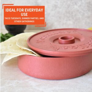 IMUSA 8in Tortilla Warmer, Terracotta