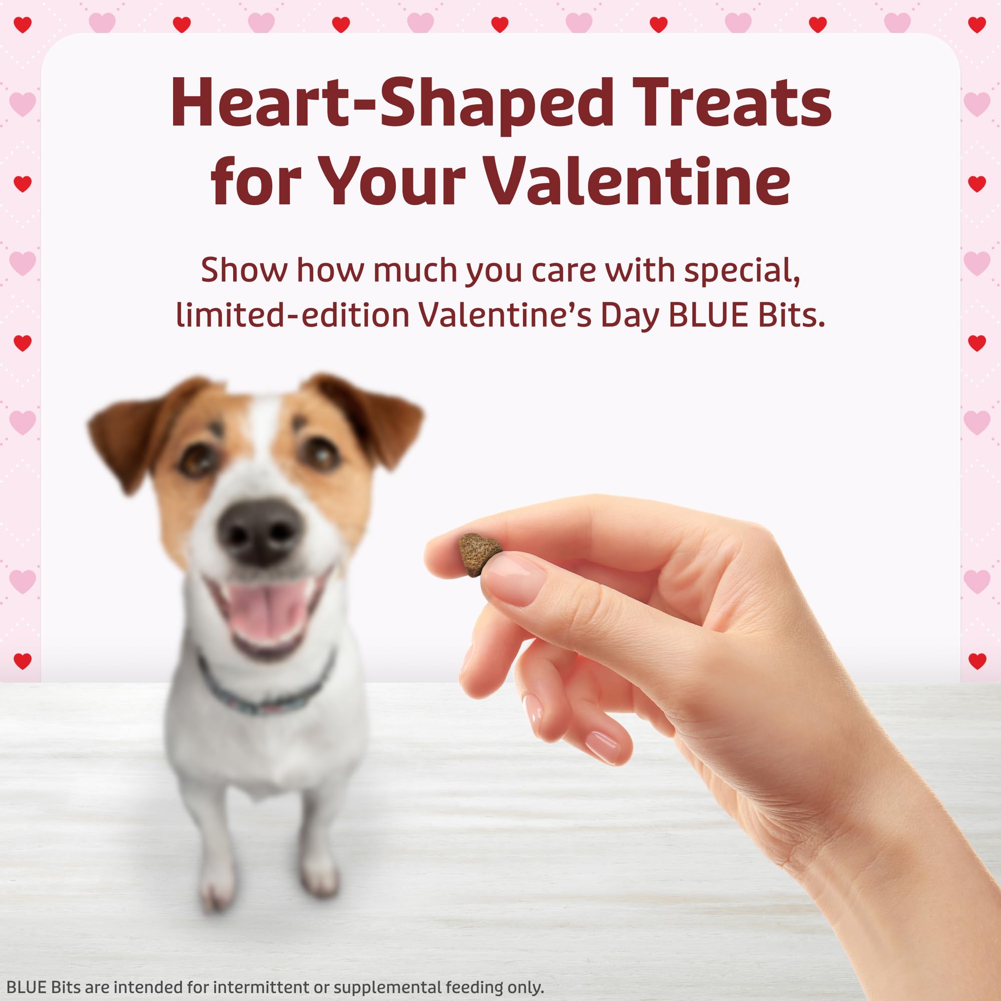 Blue Buffalo Valentine's Day Edition Bits Dog Training Treats, Chicken Recipe, 4.5-oz Bag