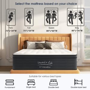 SogesSleep Full Size Mattress 10 Inch Hybrid Mattress with Gel Memory Foam, Individual Pocket Spring Bed Mattress, Medium Firm Mattress for Pressure Relief, CertiPUR-US & Fiberglass Free