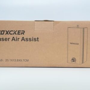 Woxcker Air Assist 30L/min Adjustable Air Assist Pump Kit for Cutting and Engravers, Removes Smoke and Dust/Reduces Surface Temperature/Protects Module, Suitable for Most Engravers