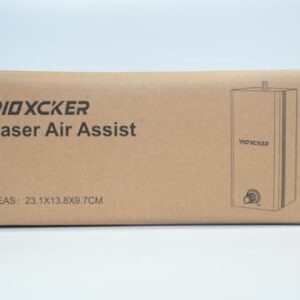 Woxcker Air Assist 30L/min Adjustable Air Assist Pump Kit for Cutting and Engravers, Removes Smoke and Dust/Reduces Surface Temperature/Protects Module, Suitable for Most Engravers