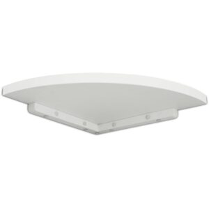 Ballucci Corner Shelves Wall Mount, Floating Corner Shelf Set of 2 for Bedroom, Living Room, Bathroom, Kitchen, Kids Room, Home Décor, 12 x 12 inch, White