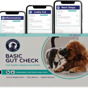 Innovative Pet Lab Basic Gut Health Test Kit for Dogs & Cats - at-Home Stool Test for Underlying Digestion & Immune Symptoms Like Diarrhea, Mood, Itchy Skin, GI Discomfort - Easy Non-Invasive Testing