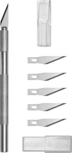 vvivid 6 pcs modelers knife with spare 5 x stainless steel blades and protective cover