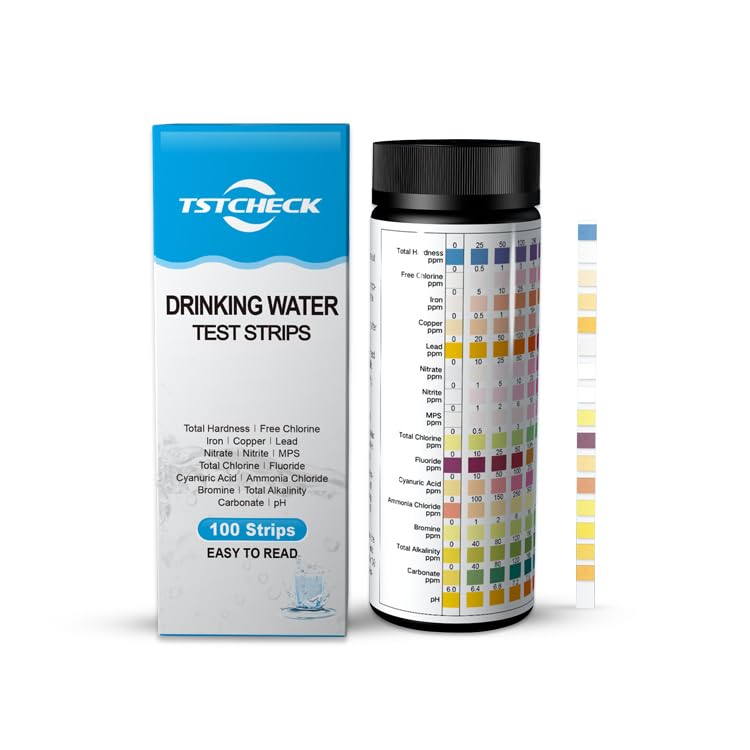 16 in 1 Drinking Water Test Strips, TDS Meter, PH Tester, Hardness Tester, Chlorine, Copper, Iron, Lead, Water Quality Test Kit for Home and Lab Use