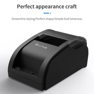 Sunydog Thermal Receipt Printer,Desktop 58mm Thermal Receipt Printer Wireless Barcode Printer USB+BT Connections with 1 Roll Paper Inside Support ESC Connecting Compatible with Windows Android iOS