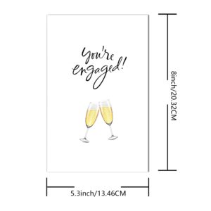 Funny Engagement Cards, Girlfriend Boyfriend Romantic Confession Cards, Fiancé Fiancee Naughty Proposal Cards, Bride and Groom Humorous Invitation Cards, Family And Friends Greetings Cards - Engaged