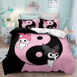 zilook 3 piece bedding set printed duvet cover set printed bed comforter cover quilt covers with pillowcases for your own bedroom(queen)