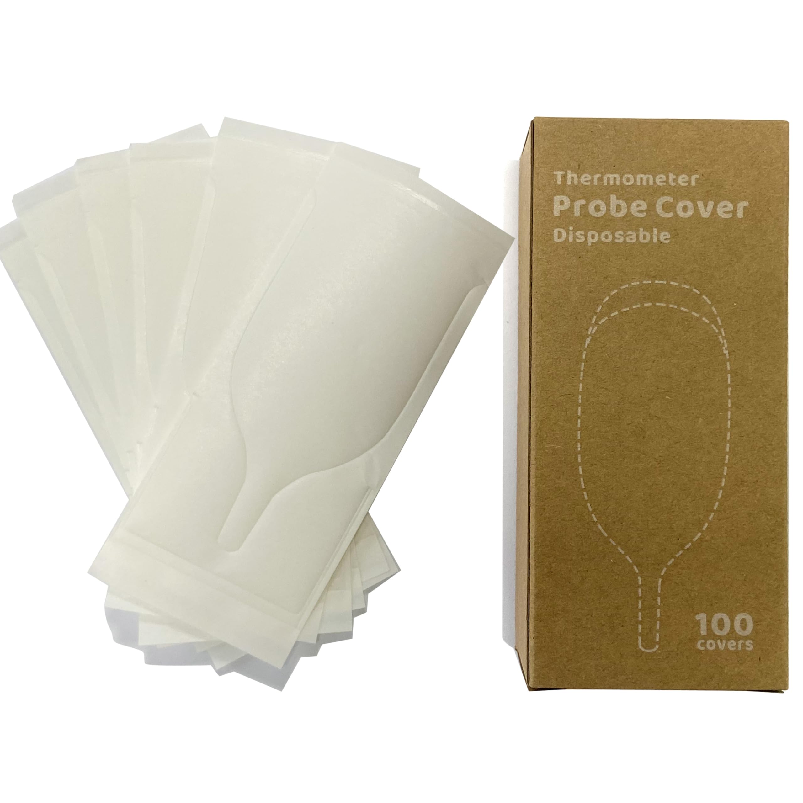 Disposable Cover for Rectal Thermometers - Special for Large Display & Short Probe Baby/Pet Rectal Thermometers (Covers -100 pcs)