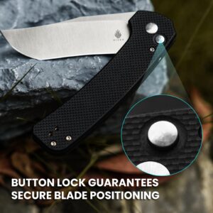 Kizer Gryphon Pocket Knife, 3.46 Inches 9Cr18MoV Steel Blade, G10 Handle, Folding Pocket Knife, L4010A1