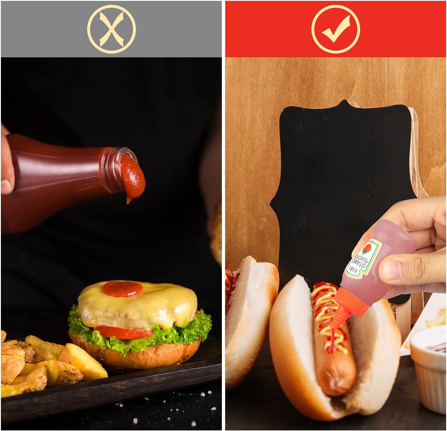 4 Pieces Mini Ketchup Bottles for Bento Box Accessories,25ml Mini Condiment Squeeze Bottles Portable Honey Sauce Salad Dressing Dispensers Jars Containers for Kids Adults Lunch Box