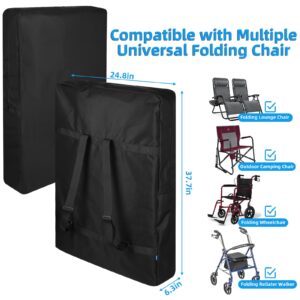 Xxerciz Folding Chair Carry Bag Replacement Bag with Adjustable Shoulder Strap and Zipper Opening for Camp Chair, Folding Lounge Chair, Zero Gravity Chair, Chair Travel Storage Bag for Patio Camping