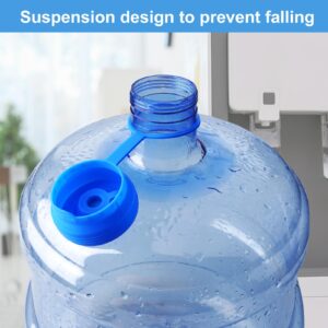 5 Gallon Water Jug Caps 4 Pcs, Food Grade Silicone Reusable Replacement Lid, Fit for 55mm Standard/Screw/Crown Top Water Dispensers Leak-Proof Cap Compatible with 3 & 5 Gallon Water Bottle Cap