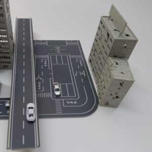 Mycity1:300 Battle Damage Scene, Destroyed City Scene, Simulation Assembly Building Model (A)