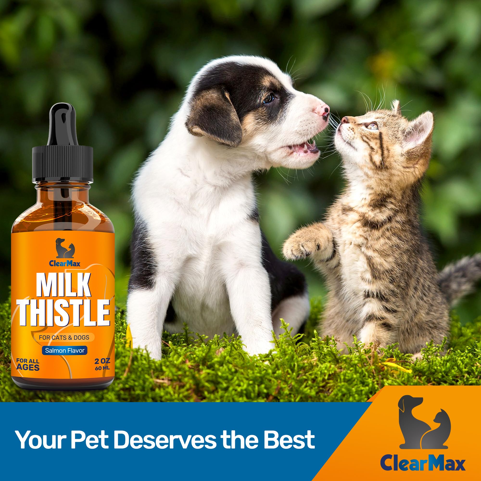 Milk Thistle for Dogs & Cats ◆ Milk Thistle for Cats ◆ Dog Milk Thistle ◆ Liver Support for Dogs & Cats ◆ Kidney Support for Dogs ◆ Milk Thistle Liquid ◆ 2Oz