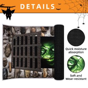 bobosufit Halloween Mat Clown Sewer 3D Illusion Outdoor Rug, Halloween Kitchen&Bathroom Mat Welcome Doormat Indoor Rugs, Scary Halloween Floor Front Door Mats Decorations 19 X 31 Inch