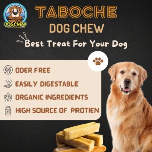 Taboche Dog Chew- Yak Cheese - All Natural & Organic- Long Lasting- A Flavor of The Himalayas - Large - 3.3 oz (93g) - Pack of 1