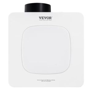 VEVOR Bathroom Exhaust Fan, 80 CFM High-Efficiency Ventilation, 1.5sones Low Noise Operation All-Copper Motor, Remote Control, Energy-Saving Bathroom Ceiling Fan, Attic Access Needed