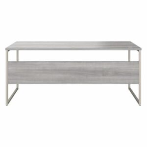 Pemberly Row 72W x 30D Computer Table Desk in Platinum Gray - Engineered Wood