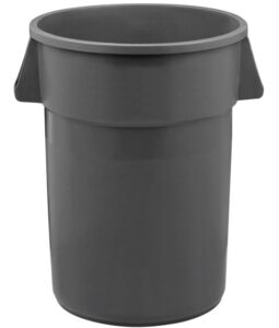 regal altair round commercial trash can. waste container for home, sidewalks, roadside, outdoor multi-purpose can (20 gallon, trash can, gray)