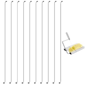 kalione 10 pieces cheese slicer wire, cheese wire replacement kit, stainless steel cheese cutter wire, butter cutter wire, wire cheese cutter, cheese wire knife kit for slicing block cheese butter