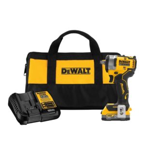 dewalt dcf911e1 20v max brushless lithium-ion 1/2 in. cordless impact wrench kit (1.7 ah)