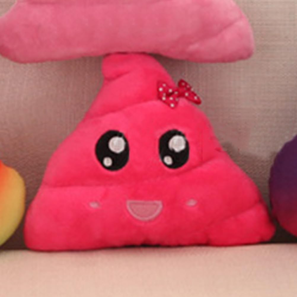 ABOOFAN Plush Toy Plush Pillow Soft Plush Poop Pillow Pink Plush Cushion Plush Pad