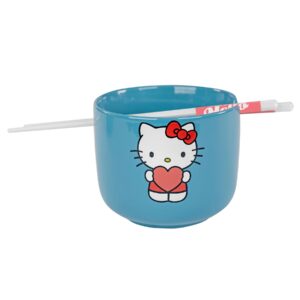 Uncanny Brands Hello Kitty Hot Pot with Ramen Bowls - Cook with Your Favorite Kitty Character