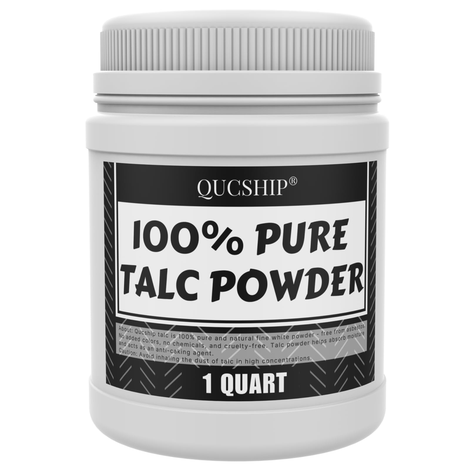 Qucship Ultra-Pure, Fine Talc Powder, Odorless & Sweat-Removing Talcum Powder, Quality Talc Powder for Industrial Automobile Tire Lubrication, Affordable Talc Thickener for Paint, Coating, Etc