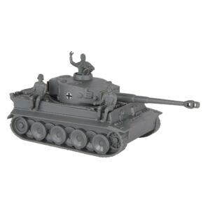 bmc cts ww2 german tiger i tank - gray 1:38 plastic army men military vehicle