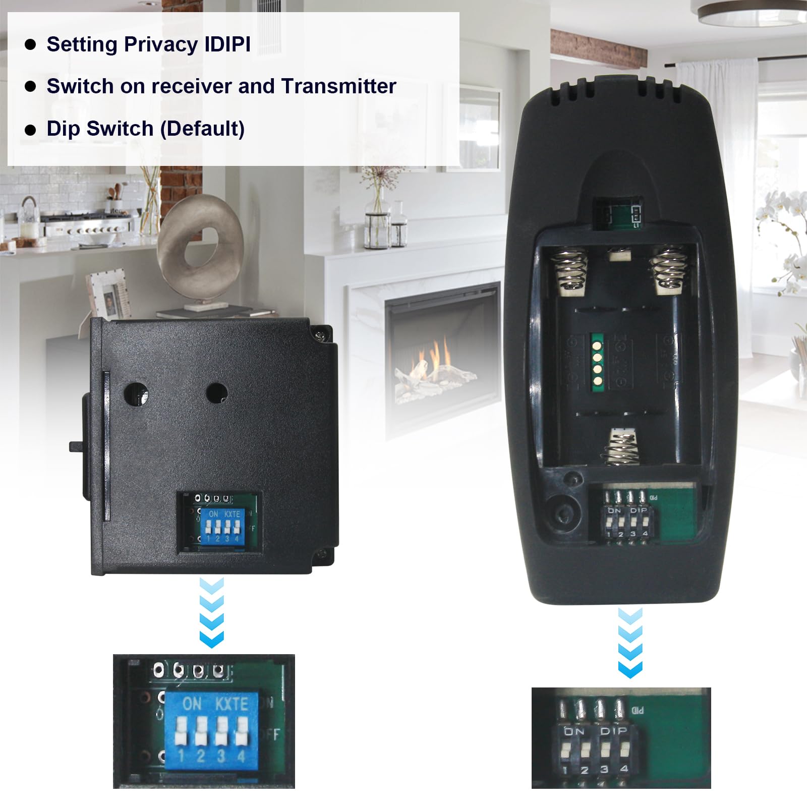 Gas Fireplace Remote Control Kit RCST, for Millivolt Thermostatic Gas Valve On/Off, Compatible with Ambient, Majestic, Monessen, Vermont Castings Gas Valve Fireplaces and Stoves, 5 Year Warranty