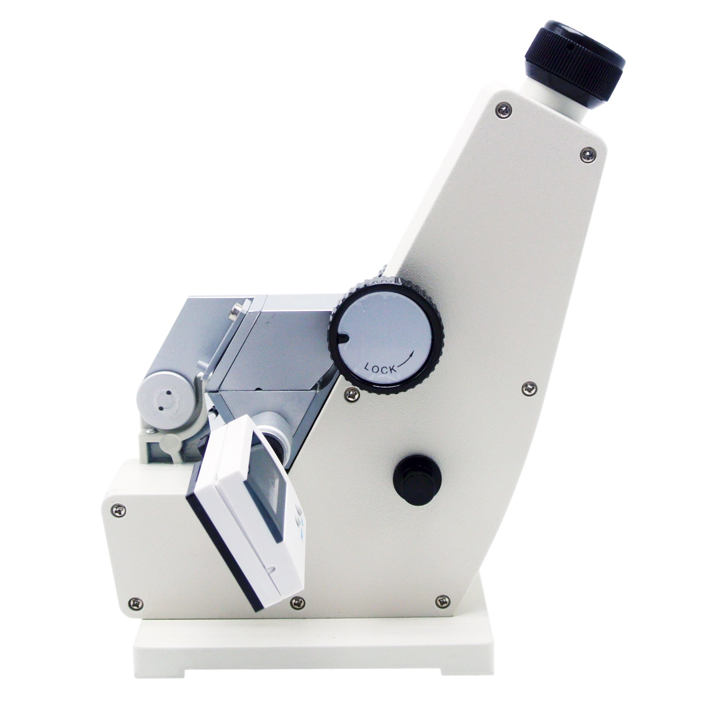 HFBTE ABBE Refractometer Monochromatic Refractometer Monocular Abbe Refractometer Brix Refractometer Laboratory Optical Equipment with Refractive Index nD 1.3000-1.7000 Accuracy(nD) ±0.0002